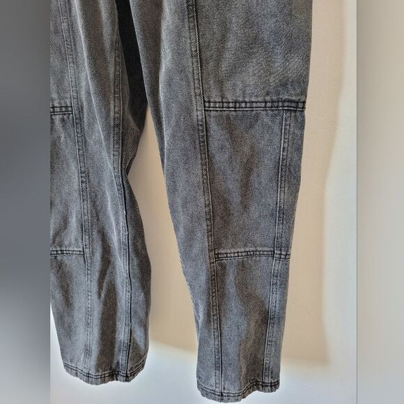 Simple Society Baggy Cargo Jeans High Waist Gray Denim Y2K 90s Skater Grunge 29 - Picture 4 of 9
